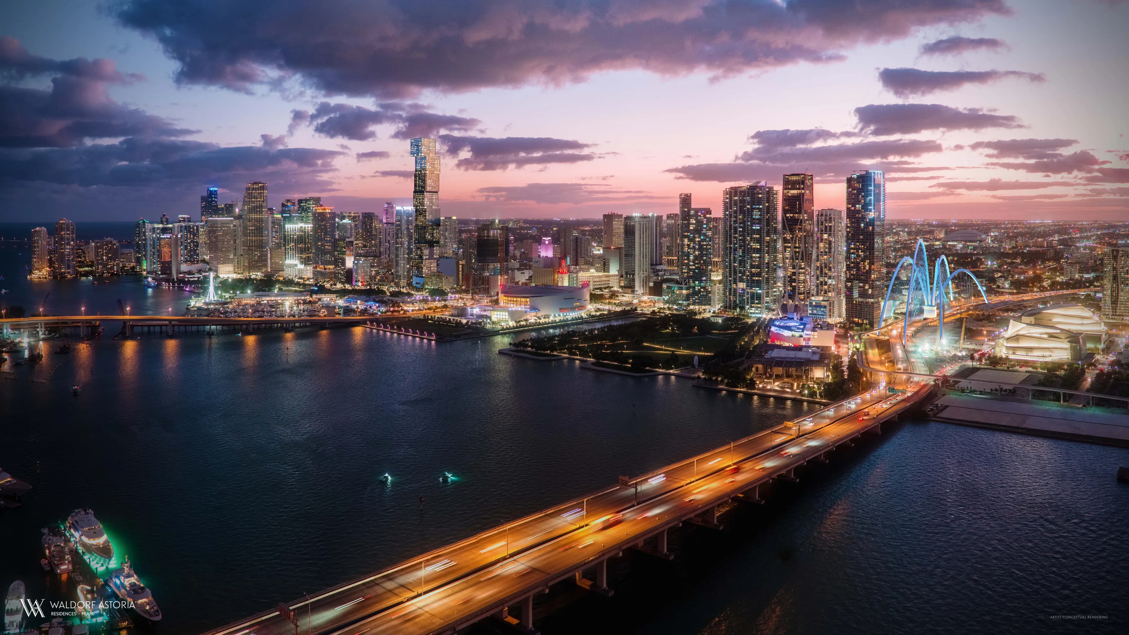 Waldorf Astoria Residences Miami, Downtown Miami / Biscayne Bay